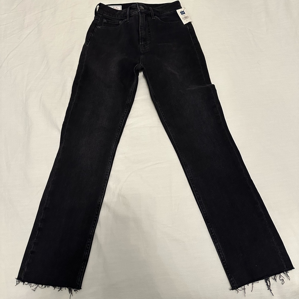 GAP Vintage Slim Sky High Washed Black Jeans - Size 25/0R